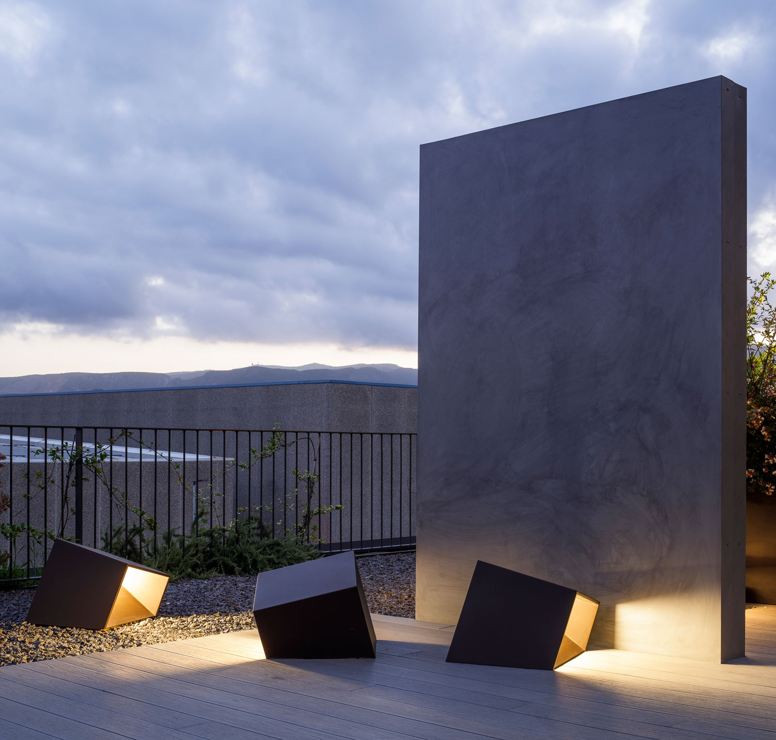 Vibia The Edit - Vibia Headquarters’ Terraces: Display of Outdoor Lighting Collections - Break