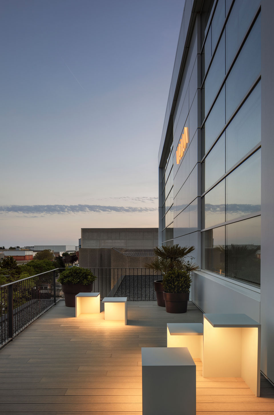 Vibia The Edit - Vibia Headquarters’ Terraces: Display of Outdoor Lighting Collections - Empty
