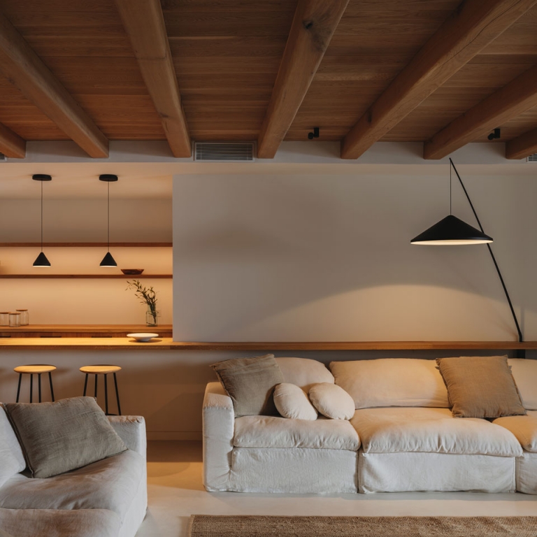 Vibia lighting brings warmth and wellbeing to a private Mediterranean villa